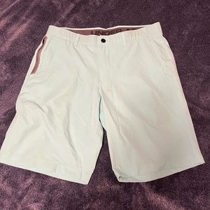 Mens under armour turquoise golf shorts